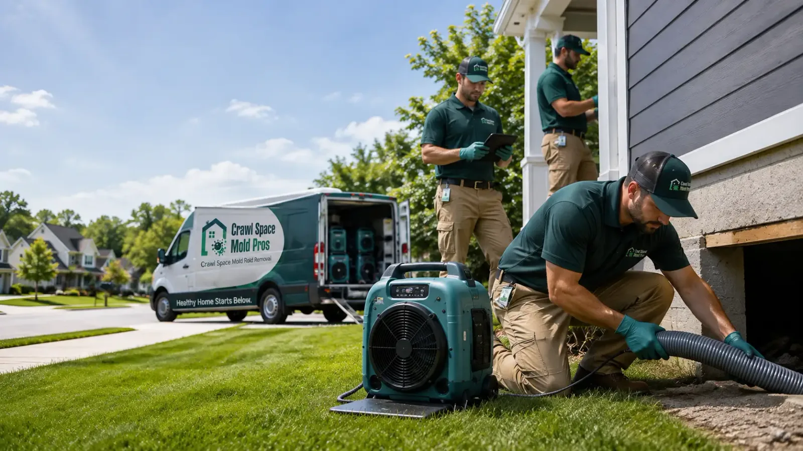 Crawl Space Mold Removal in Lakeside, OR